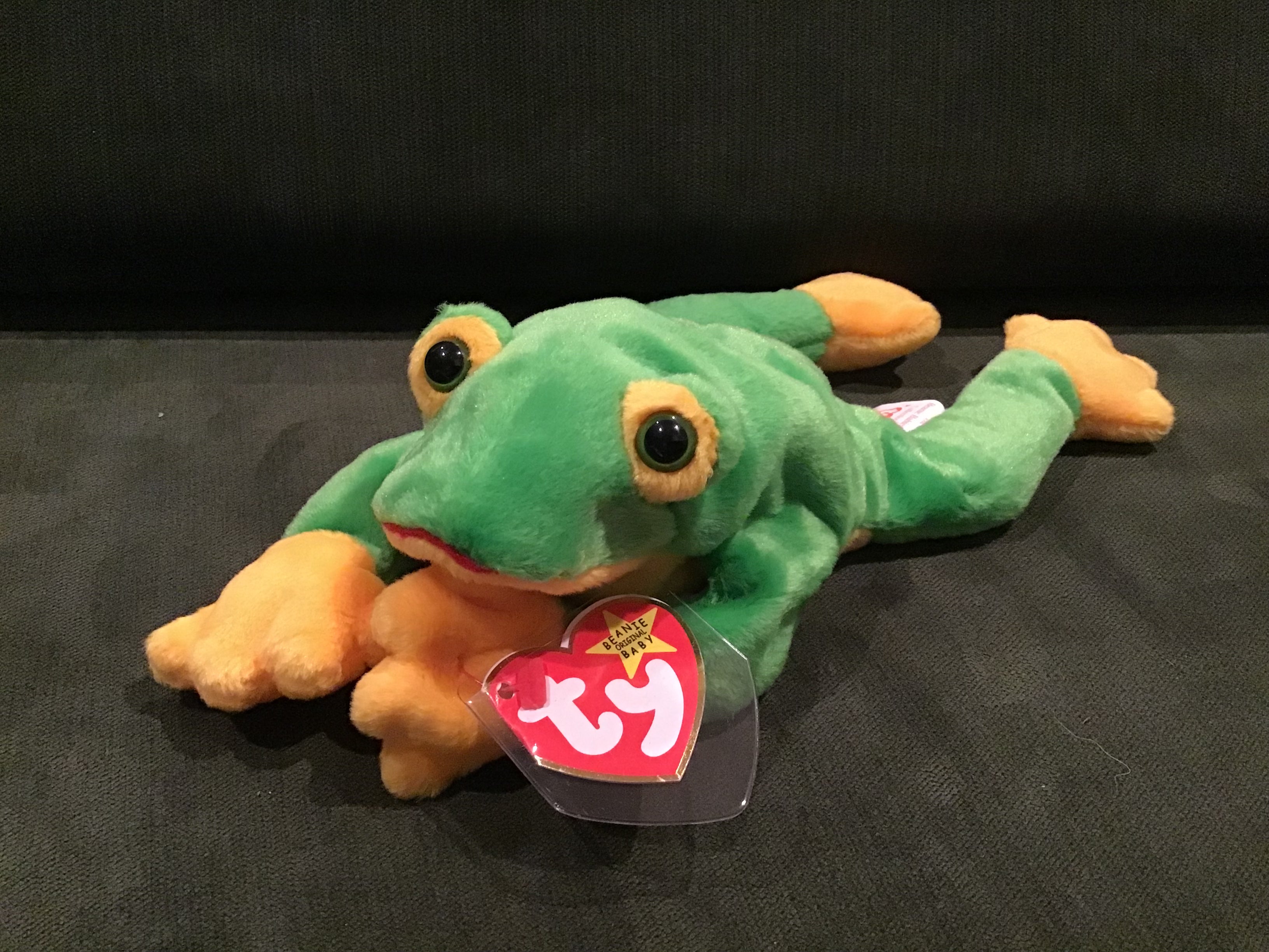 🐸 Ty SMOOCHY FROG Beanie Baby - 3 Size Set 🐸 - collectibles - by